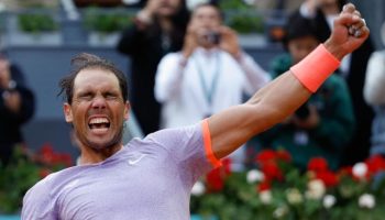 Rafa Nadal clasificó a los octavos de final del Masters de Madrid ante Pedro Cachín