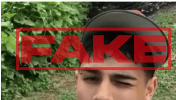 alt: foto falsa Miguel Uribe Turbay en redes sociales
