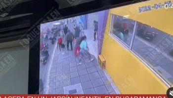 Balacera frente a jardín infantil durante la hora de salida