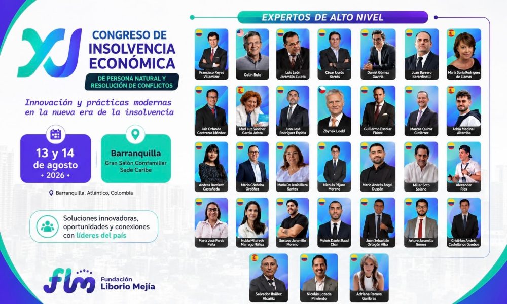 Expertos de Estados Unidos, España y República Checa llegarán a Barranquilla para el XII Congreso de Insolvencia