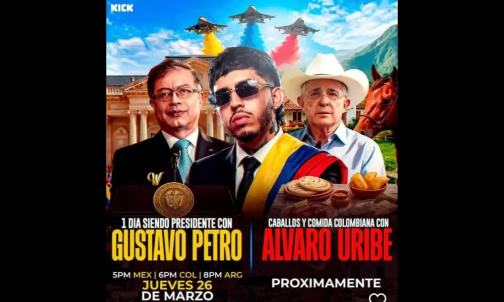 El streamer WestCol tendrá encuentro especial en vivo junto al presidente Gustavo Petro