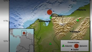 Santa Marta despertó esta mañana con un sismo de 2,9 grados en el mar