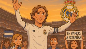 “Gracias por todo, Luka”: el adiós emotivo de los hinchas del Real Madrid a una leyenda eterna