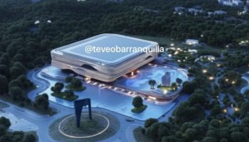 ¿Se verá así? Filtran imágenes de lo que sería el render del futuro Movistar Arena en Barranquilla