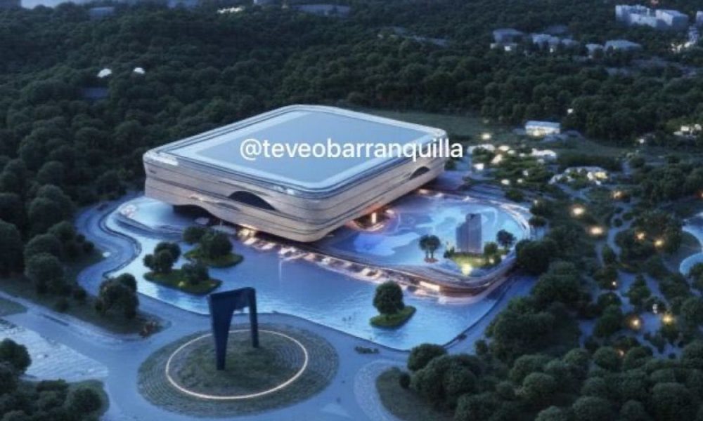 ¿Se verá así? Filtran imágenes de lo que sería el render del futuro Movistar Arena en Barranquilla
